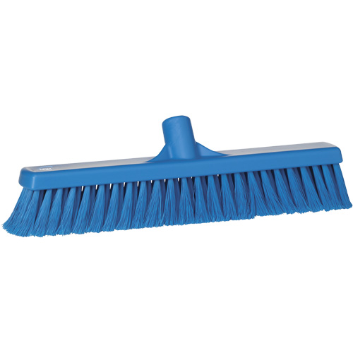 Food Hygiene Broom, 15.7"x2", Polypropylene, Blue We Share Industrial Supply