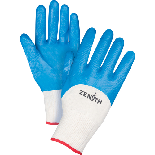 Gants enduits et tricot&eacute;s sans coutures de poids moyen, 7/Petit, R&ecirc;vetement Nitrile, Calibre 13, Enveloppe en Coton We Share Industrial Supply