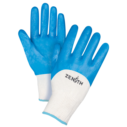 Gants enduits et tricot&eacute;s sans coutures de poids moyen, 10/T-Grand, R&ecirc;vetement Nitrile, Calibre 13, Enveloppe en Coton We Share Industrial Supply