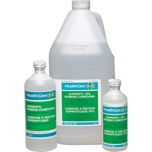 Alcool isopropylique &agrave; friction, Liquide, Antiseptique We Share Industrial Supply