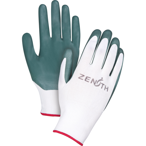 Gants enduits confortables de premi&egrave;re qualit&eacute;, 10/T-Grand, R&ecirc;vetement Nitrile, Calibre 13, Enveloppe en Polyester We Share Industrial Supply