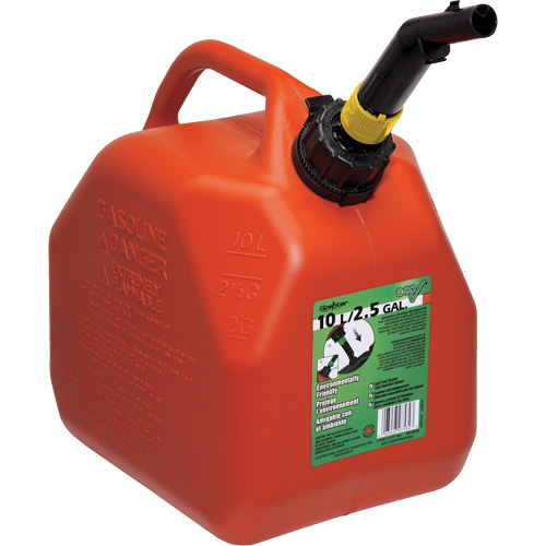 Bidons pour essence Eco, 2,5 gal. US/9,46 L, Rouge, Conformes aux normes CSA/ULC We Share Industrial Supply