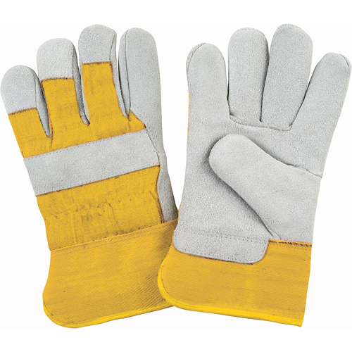 Premium Winter-Lined Fitters Gloves, Medium, Split Cowhide Palm, Foam Fleece Inner Lining We Share Industrial Supply