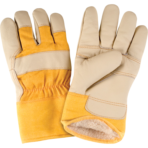 Standard-Duty Winter-Lined Fitters Gloves, Large, Grain Furniture Palm, Boa Inner Lining We Share Industrial Supply