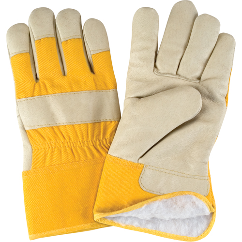 Gants d'ajusteur doubl&eacute;s pour l'hiver, Grand, Paume en Cuir fleur de porc, Doublure en Boa We Share Industrial Supply