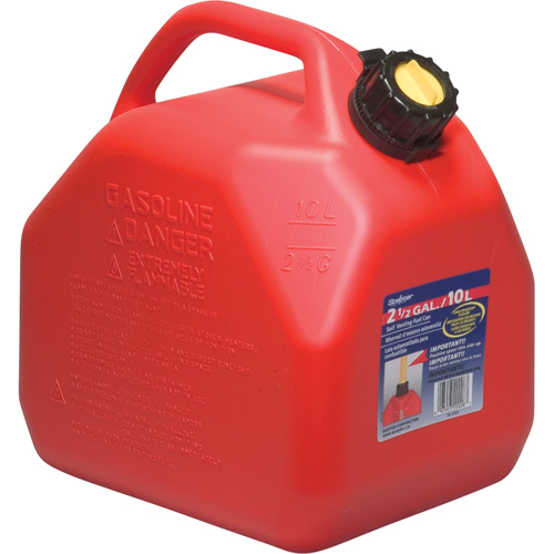 Jerricans, 2,5 gal. US/10 L, Rouge, Conformes aux normes CSA/ULC We Share Industrial Supply