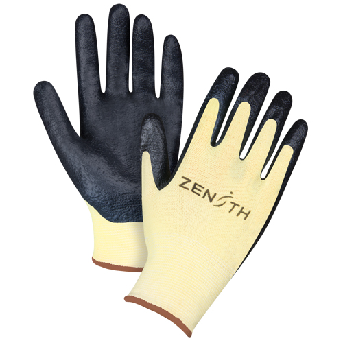 Gants r&eacute;sistants &agrave; la coupe avec prise sup&eacute;rieure, Taille Grand/9, Calibre 13, Rev&ecirc;tement Mousse de nitrile, Enveloppe en Aramide, ANSI/ISEA 105 niveau 3/EN 388 niveau 5 We Share Industrial Supply
