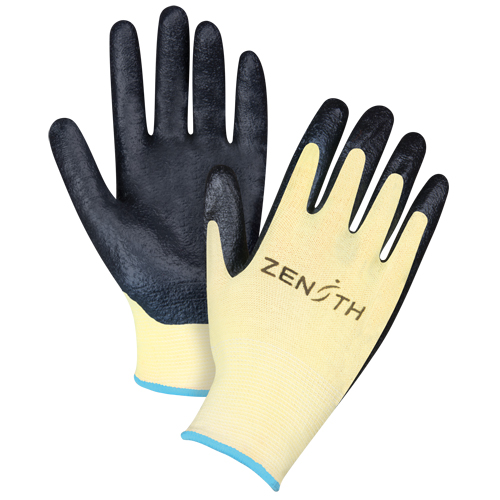Gants r&eacute;sistants &agrave; la coupe avec prise sup&eacute;rieure, Taille T-Grand/10, Calibre 13, Rev&ecirc;tement Mousse de nitrile, Enveloppe en Aramide, ANSI/ISEA 105 niveau 3/EN 388 niveau 5 We Share Industrial Supply