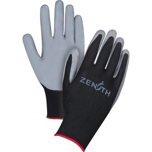 Gants enduits confortables de premi&egrave;re qualit&eacute;, 10/T-Grand, R&ecirc;vetement Nitrile, Calibre 13, Enveloppe en Polyester We Share Industrial Supply