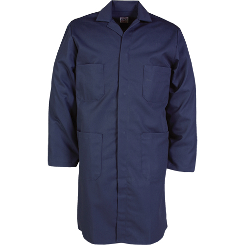Sarrau de laboratoire, Poly-coton, 46, Bleu marine We Share Industrial Supply