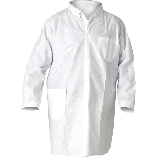 Sarraus de laboratoire KleenGuard A20, SMS, Blanc, Moyen We Share Industrial Supply