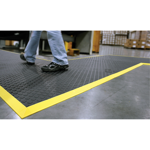 Rejuvenator Connect No. 502 Matting, Polyurethane, 3' W x 3' L, 5/8" Thick, Black We Share Industrial Supply