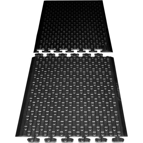 Rejuvenator Connect No. 502 Matting, Polyurethane, 3' W x 3' L, 5/8" Thick, Black We Share Industrial Supply