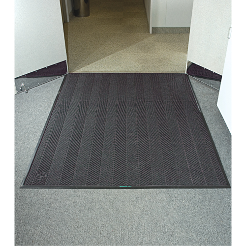 Tapis Waterhog Eco Elite, Essuie-pieds/grattoir, 4' x 6' x 3/8", Cendre grise We Share Industrial Supply