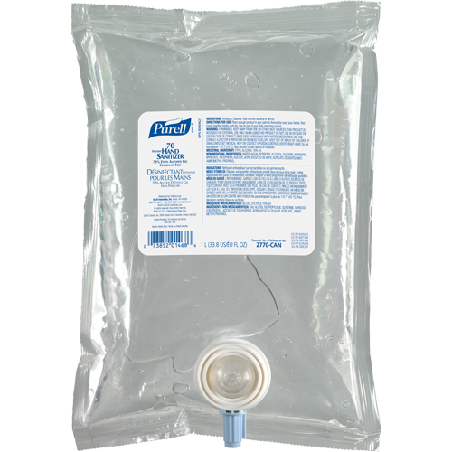 NXT&reg; Advanced Gel Hand Sanitizer, 1000 ml, Cartridge Refill, 70% Alcohol We Share Industrial Supply