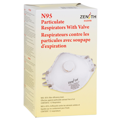 Respirateur contre les particules, N95, Certifi&eacute; NIOSH, Moyen/grand We Share Industrial Supply