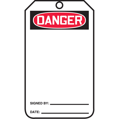 &eacute;tiquettes de s&eacute;curit&eacute;, Plastique, 3-3/8" la x 5-7/8" h, Anglais We Share Industrial Supply