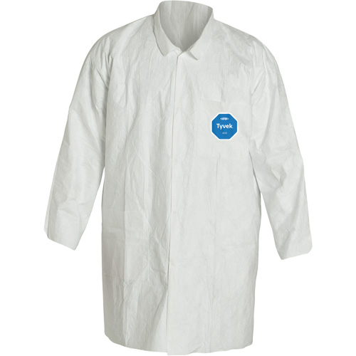 Sarrau de laboratoire, Tyvek 400, Blanc, 2T-Grand We Share Industrial Supply