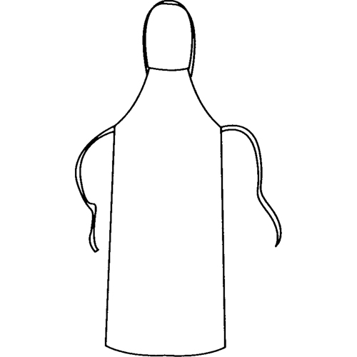 Tablier, Tyvek 400, Blanc, 28" la x 36" lo We Share Industrial Supply