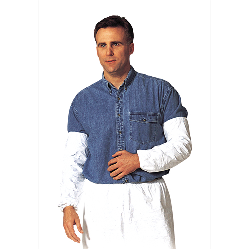 Manchettes, Longueur de 18", Tyvek 400, Blanc We Share Industrial Supply
