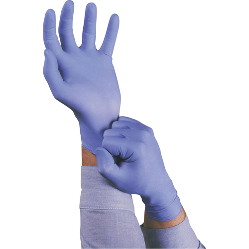 Gants TouchNTuff 92-675, Moyen, Nitrile, 5 mils, Sans poudre, Bleu We Share Industrial Supply