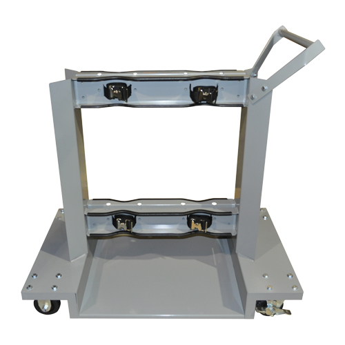 Mobile Cylinder Supports, Polyolefin Wheels, 24" W x 40" L Base, 1600 lbs. We Share Industrial Supply