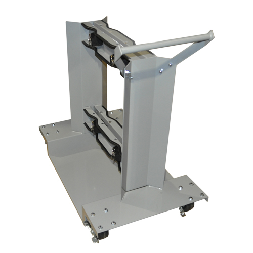 Mobile Cylinder Supports, Polyolefin Wheels, 24" W x 40" L Base, 1600 lbs. We Share Industrial Supply