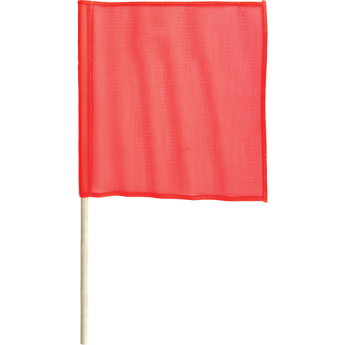 Traffic Safety Flags, Mesh, With Handle We Share Industrial Supply