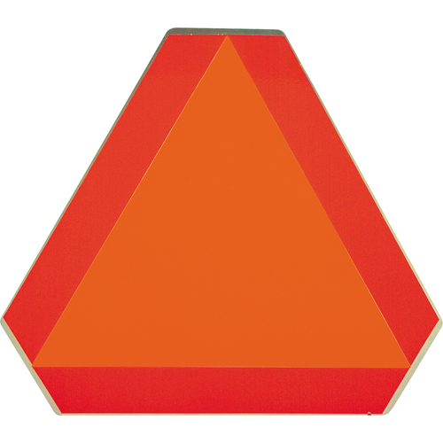Slow Moving Vehicle Signs, Aluminum, 16" W x 16" H We Share Industrial Supply