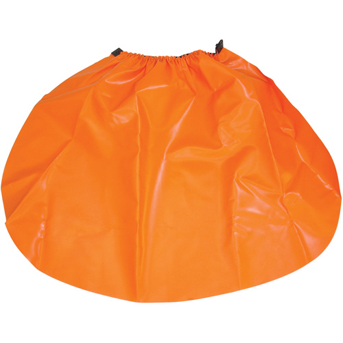 Hard Hat Rain Shield, One Size, Orange, Nylon/PVC We Share Industrial Supply
