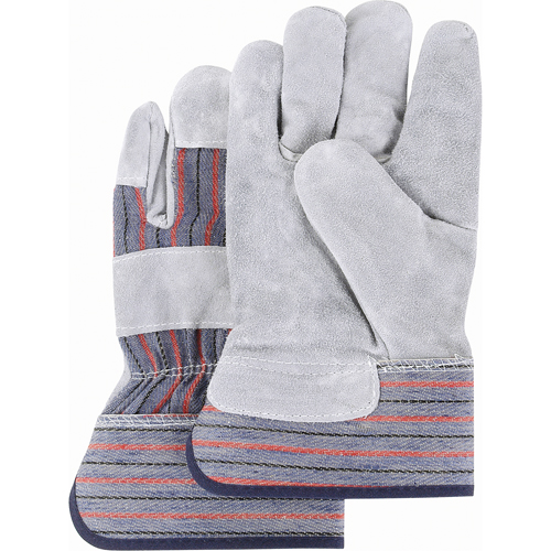 Split Back Premium Quality Fitters Gloves, Medium, Split Cowhide Palm, Cotton Inner Lining We Share Industrial Supply