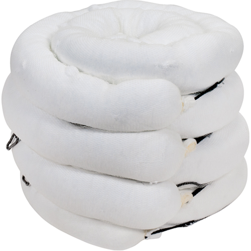 Premium Sorbent Boom, Oil Only, 10' L x 5" W, 35 Gal. Absorbancy, 4 /Pack We Share Industrial Supply