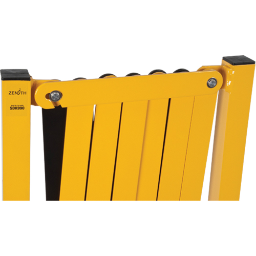 Barri&egrave;re extensible, 37" h x 11' lo, Noir/Jaune We Share Industrial Supply