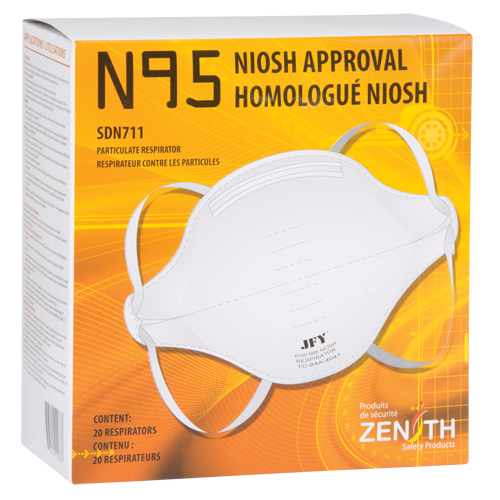 Respirateur contre les particules, N95, Certifi&eacute; NIOSH, Moyen/grand We Share Industrial Supply