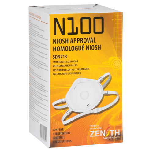 Respirateur contre les particules, N100, Certifi&eacute; NIOSH, Moyen/grand We Share Industrial Supply