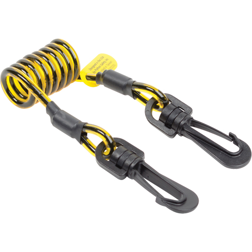 Sangle d'amarrage spirale pour outil, Spirale, Attache double We Share Industrial Supply