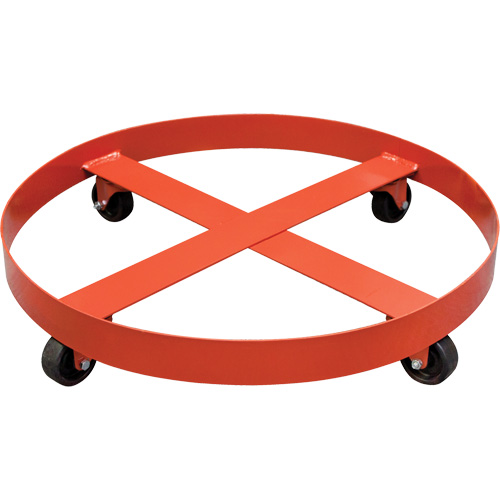 Poly-Collector Drum Dolly, 27.5" dia. x 5.5" H We Share Industrial Supply