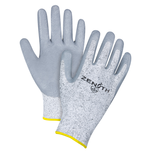 Gants &eacute;lastiques sans coutures r&eacute;sistants &agrave; la coupe, Taille 2T-Grand/11, Calibre 13, Rev&ecirc;tement Nitrile, Enveloppe en PEHP, ANSI/ISEA 105 niveau 2/EN 388 niveau 3 We Share Industrial Supply