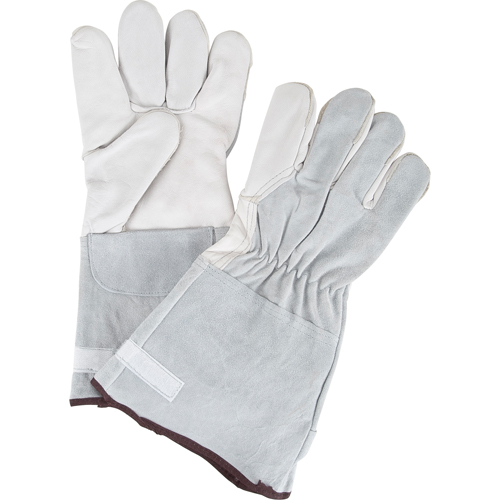 Standard-Duty Snug Wrist Work Gloves, Large, Goat Grain Palm We Share Industrial Supply