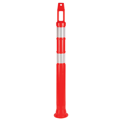 Poteau d&eacute;lin&eacute;ateur de premi&egrave;re qualit&eacute;, 42" h, Orange We Share Industrial Supply