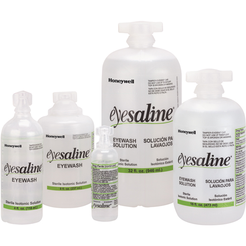 Saline Eyewash Bottles, Full Bottle, 16 oz. We Share Industrial Supply