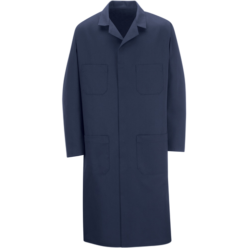 Shop Coats, Poly-Cotton, Size 36, Navy Blue We Share Industrial Supply