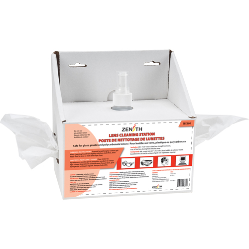 Poste de nettoyage jetables pour lentilles, Carton, 8" lo x 4" p x 8" h We Share Industrial Supply