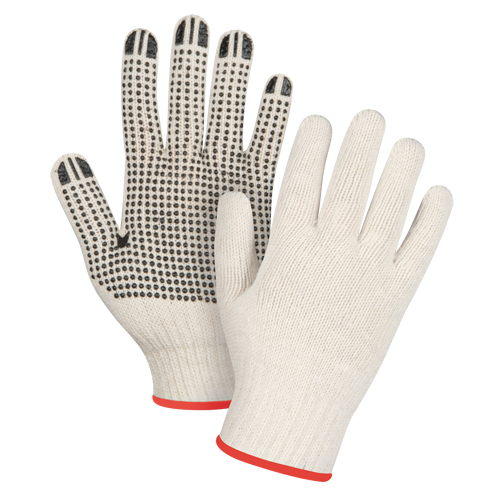 Gants tricot&eacute;s de poids lourd, Poly/coton, Un c&ocirc;t&eacute;, Calibre 7, Petit We Share Industrial Supply