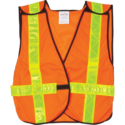Veste de s&eacute;curit&eacute; d'usage standard, Orange haute visibilit&eacute;, T-Grand, Polyester We Share Industrial Supply