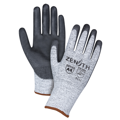 Gants &eacute;lastiques sans coutures r&eacute;sistants &agrave; la coupe, Taille Grand/9, Calibre 13, Rev&ecirc;tement Polyur&eacute;thane, Enveloppe en PEHP, ANSI/ISEA 105 niveau 4/EN 388 niveau 5 We Share Industrial Supply