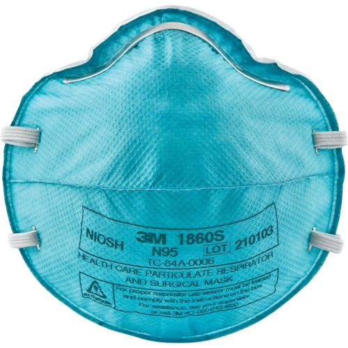 Respirateur 1860S contre les particules pour les soins de la sant&eacute;, N95, Certifi&eacute; NIOSH, Petit We Share Industrial Supply