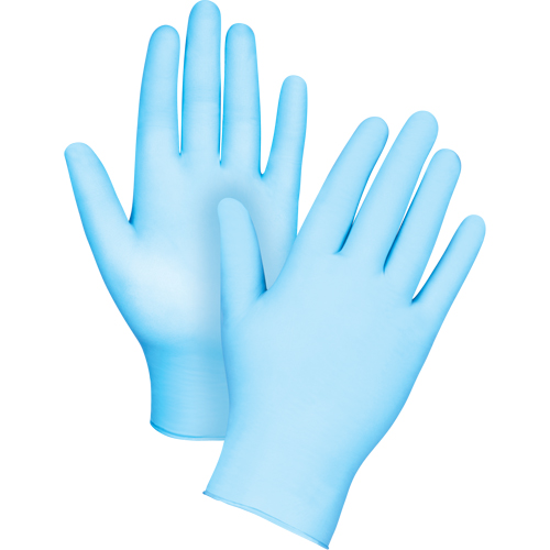 Tactile Medical-Grade Disposable Gloves, Medium, Nitrile/Vinyl, 4.5-mil, Powder-Free, Blue, Class 2 We Share Industrial Supply