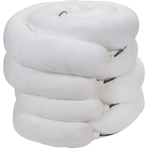 Barrage absorbant, Huile seulement, 10' lo x 8" la, Absorption 40 gal., 4 /pqt We Share Industrial Supply