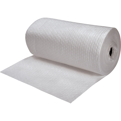 Premium Fine Fiber Sorbent Rolls, Heavyweight, 150' L x 30" W, 50 gal. Absorbancy We Share Industrial Supply